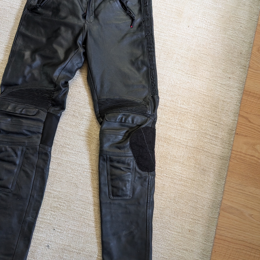 Men's Black Leather Pants